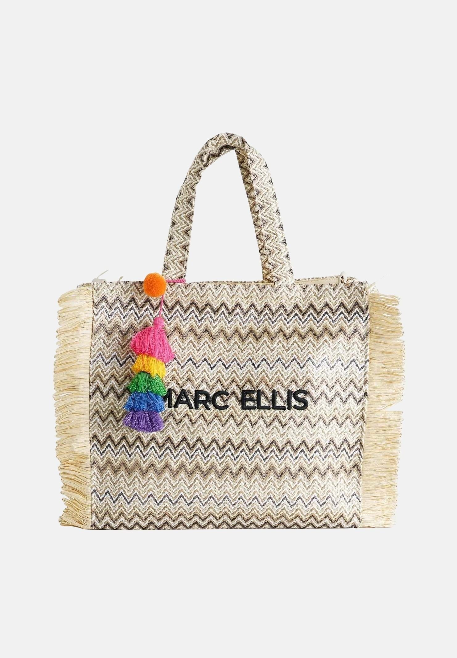 MARC ELLIS Borsa BUBY S CLAIRE L in rafia beige da donna BUBY-S-CLAIRE-L MUNA MARC ELLIS 