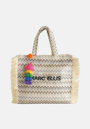 MARC ELLIS Borsa BUBY S CLAIRE L in rafia beige da donna BUBY-S-CLAIRE-L MUNA MARC ELLIS 