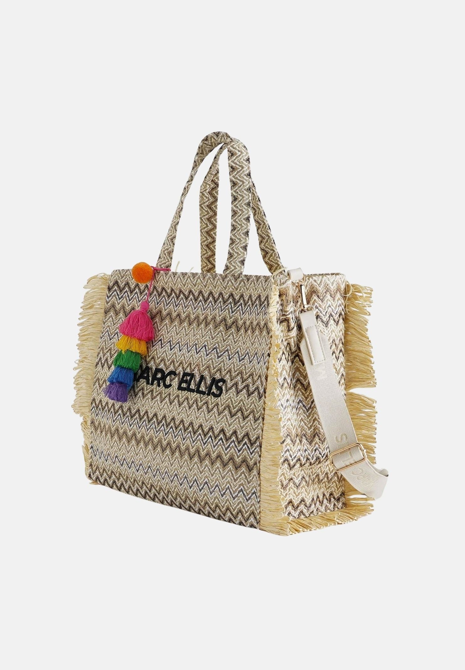 MARC ELLIS Borsa BUBY S CLAIRE L in rafia beige da donna BUBY-S-CLAIRE-L MUNA MARC ELLIS 