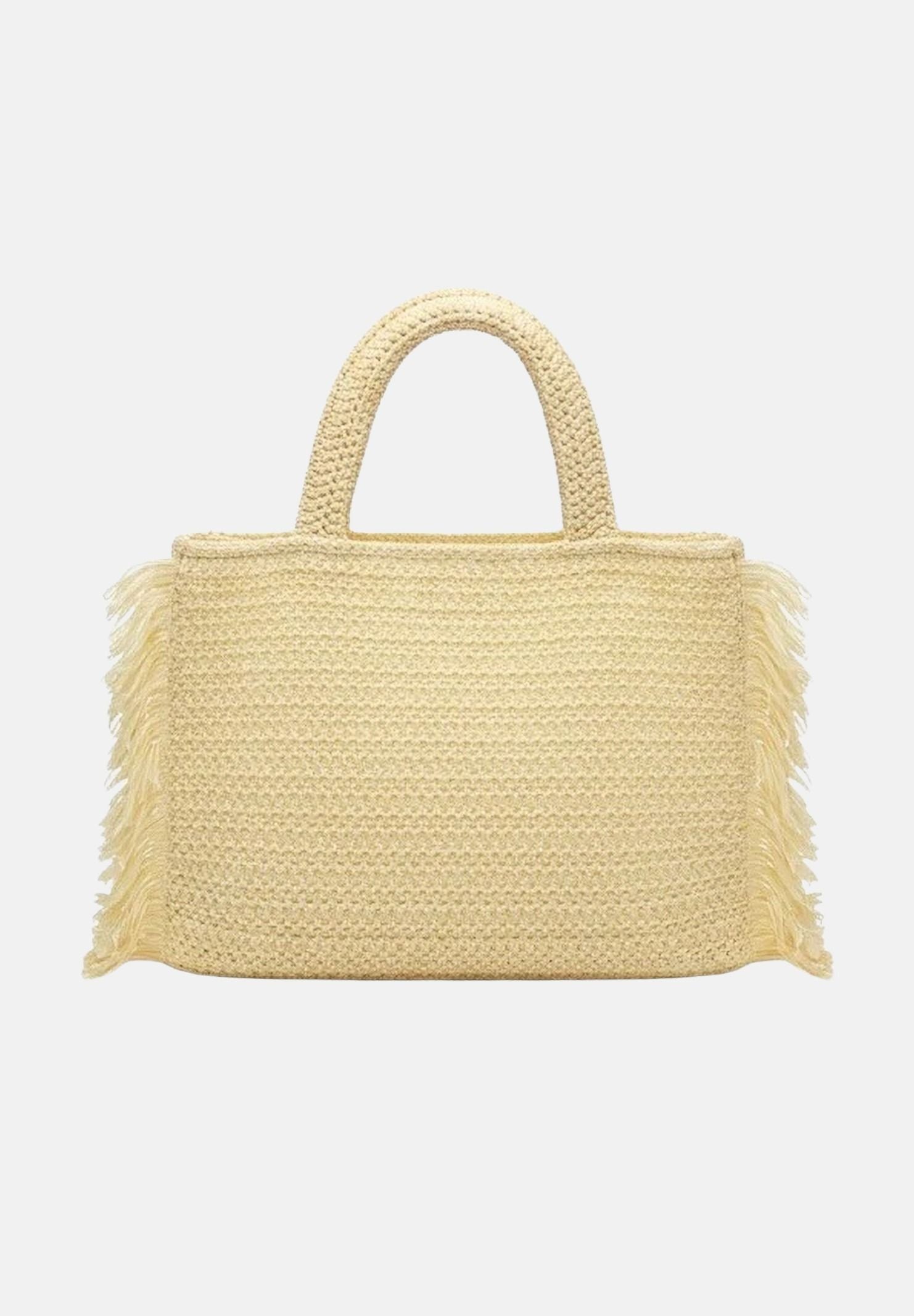 MARC ELLIS Borsa BUBY S CLAIRE L in rafia beige da donna BUBY-S-CLAIRE-L NA MARC ELLIS 