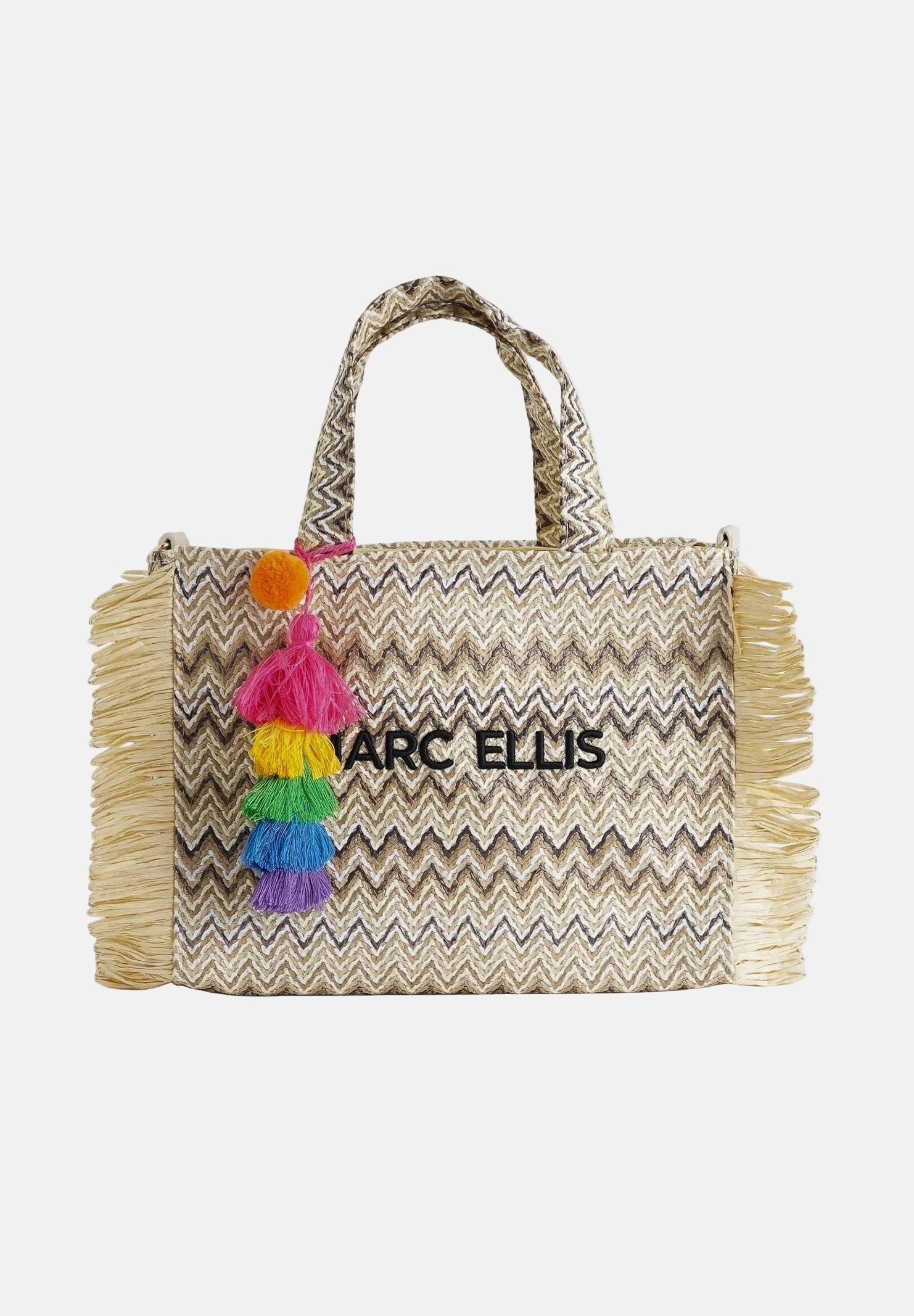 MARC ELLIS Borsa Buby S Claire M beige da donna con motivo zig-zag BUBY-S-CLAIRE-M MUNA MARC ELLIS 
