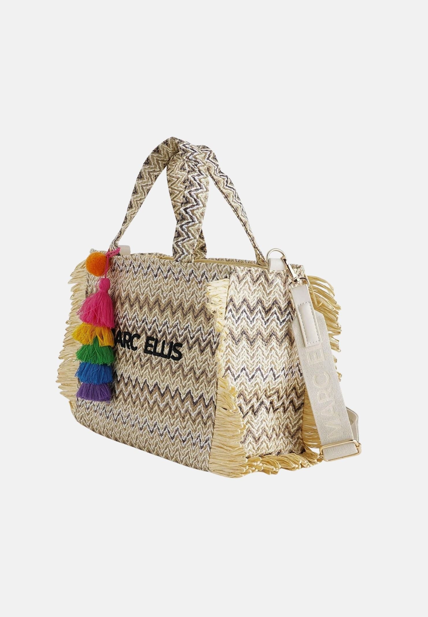 MARC ELLIS Borsa Buby S Claire M beige da donna con motivo zig-zag BUBY-S-CLAIRE-M MUNA MARC ELLIS 