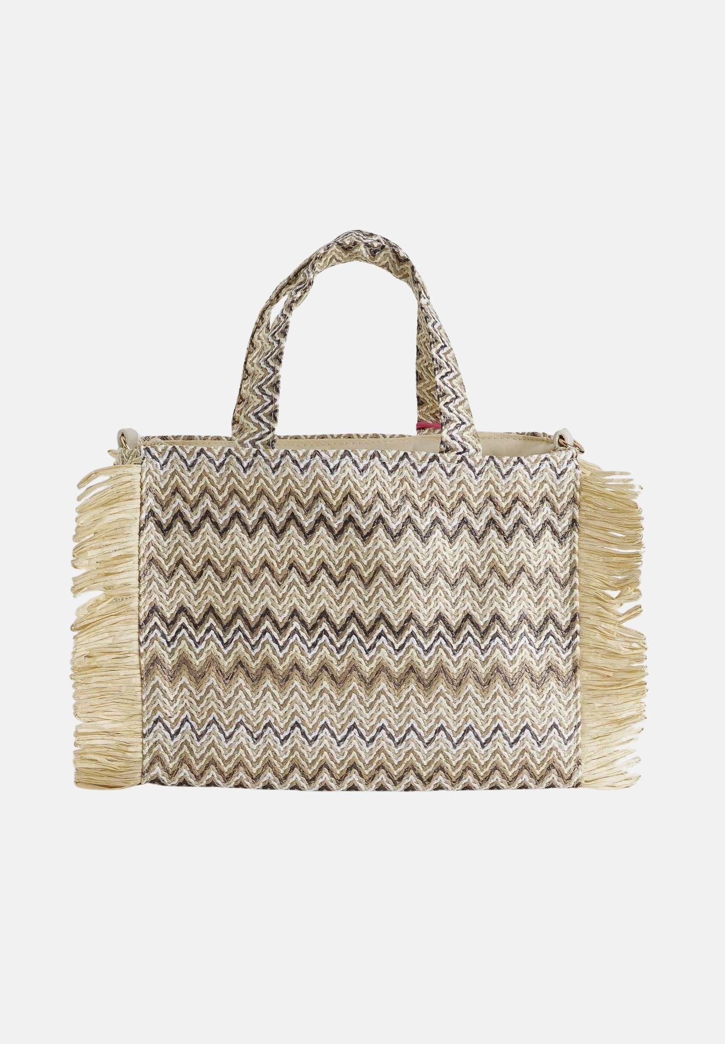 MARC ELLIS Borsa Buby S Claire M beige da donna con motivo zig-zag BUBY-S-CLAIRE-M MUNA MARC ELLIS 