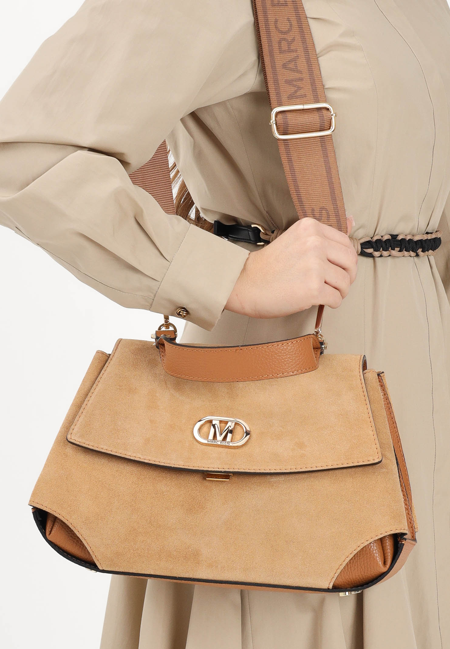 MARC ELLIS Borsa a mano DEANNA-CM-MR beige da donna DEANNA-CM-MR CAGO MARC ELLIS 
