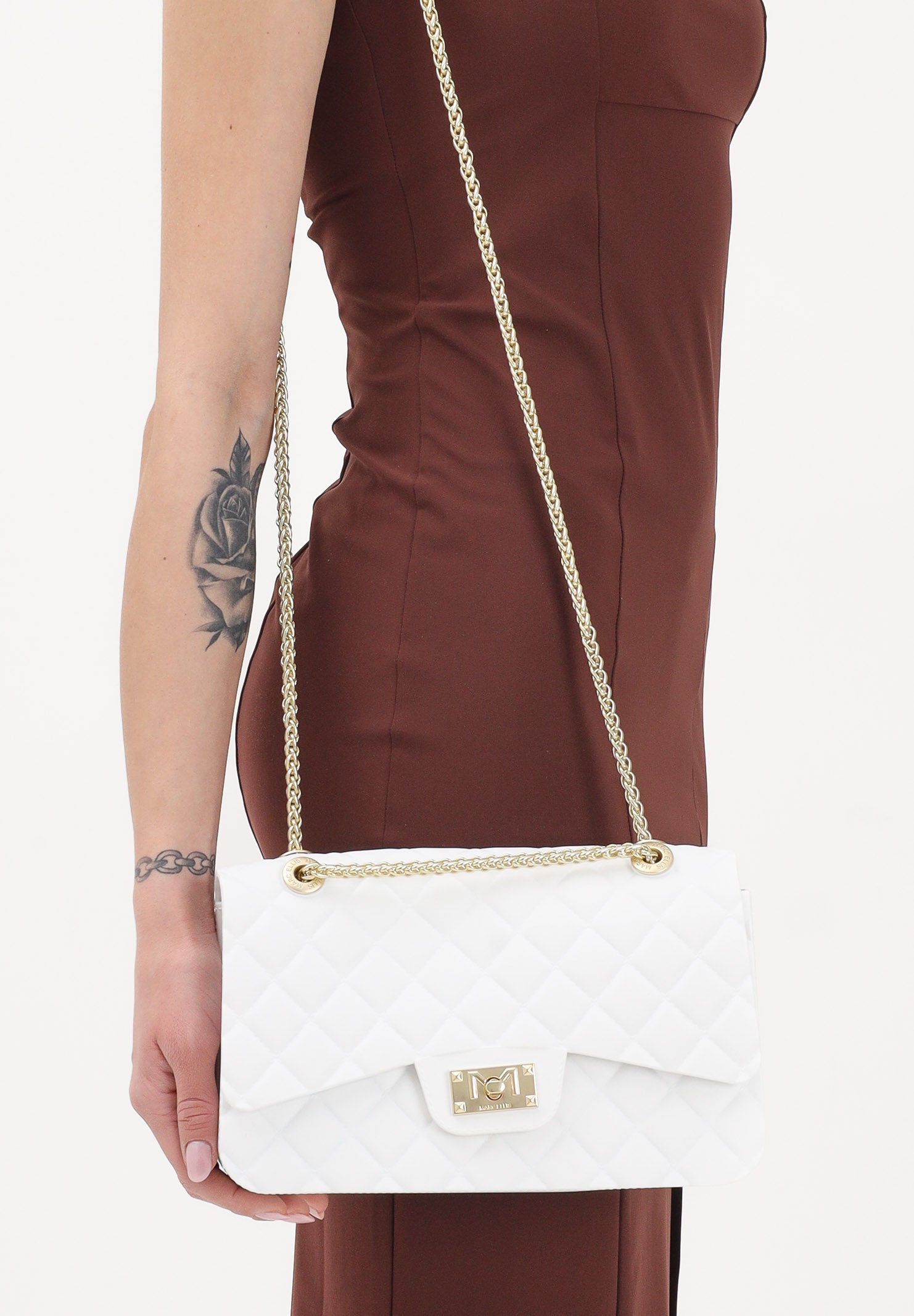 MARC ELLIS Borsa a tracolla Flat Falcon M bianca da donna FLAT-FALCON-M26 MIMAGO MARC ELLIS 