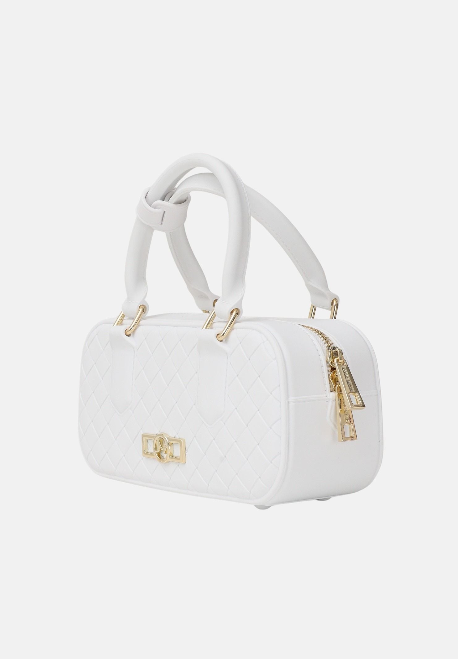 MARC ELLIS Borsa a mano Flat Glitty bianca da donna FLAT-GLITTY MILIGO MARC ELLIS 
