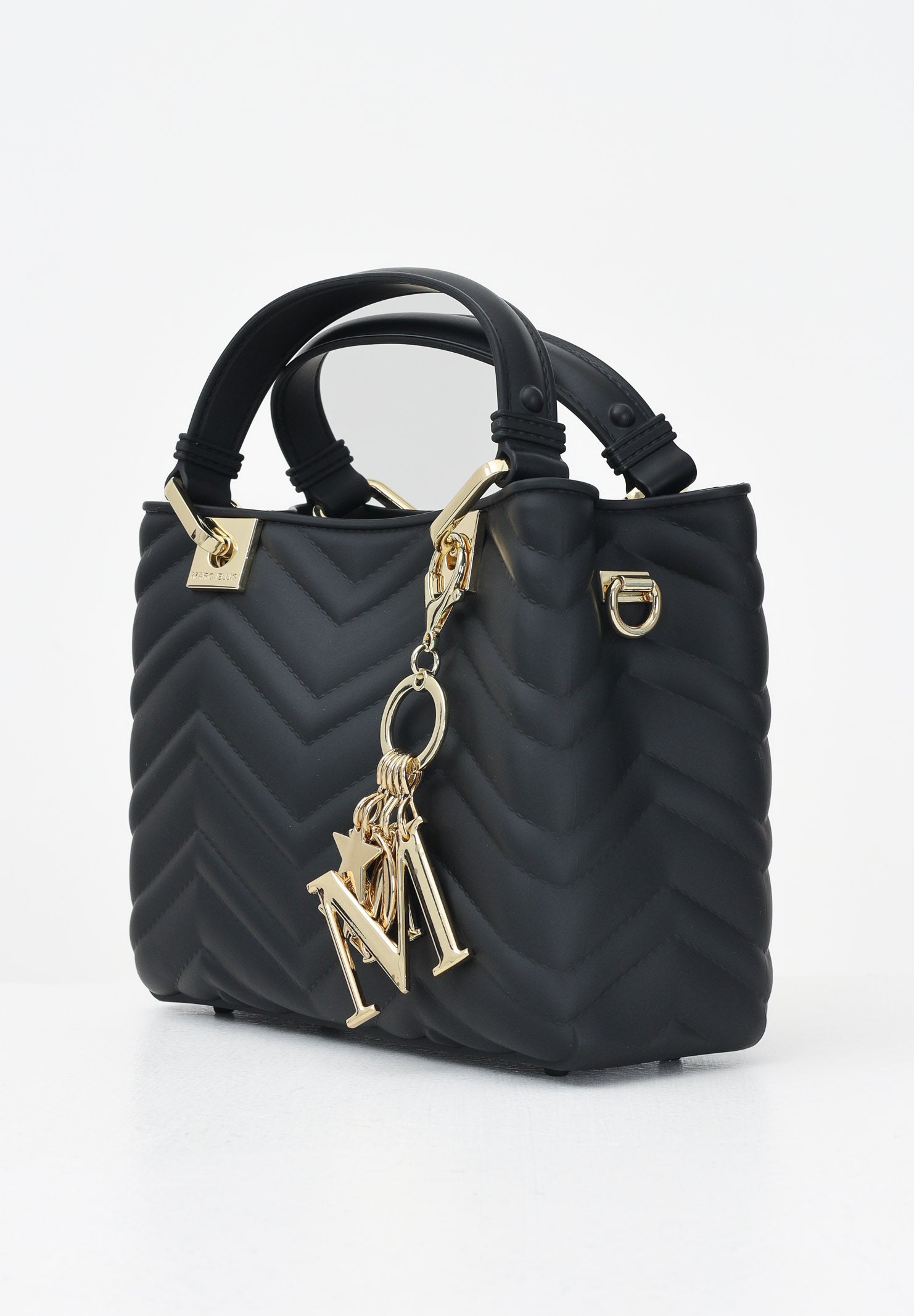MARC ELLIS Borsa a mano Flat Krissy M nera da donna FLAT-KRISSY-M-WAVE BLLIGO MARC ELLIS 
