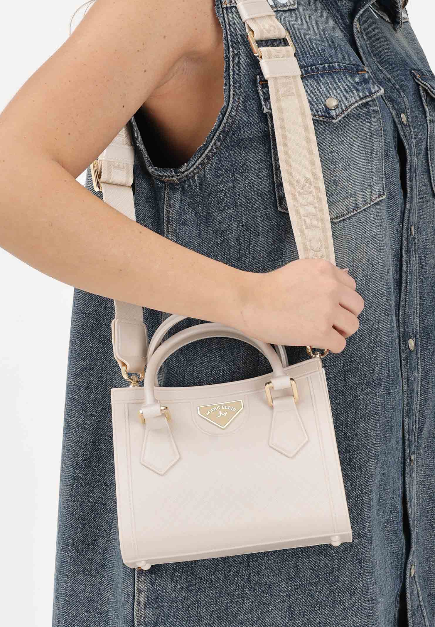MARC ELLIS Borsa a mano FLAT-LIVELY-S panna da donna FLAT-LIVELY-S26 BELIGO MARC ELLIS 