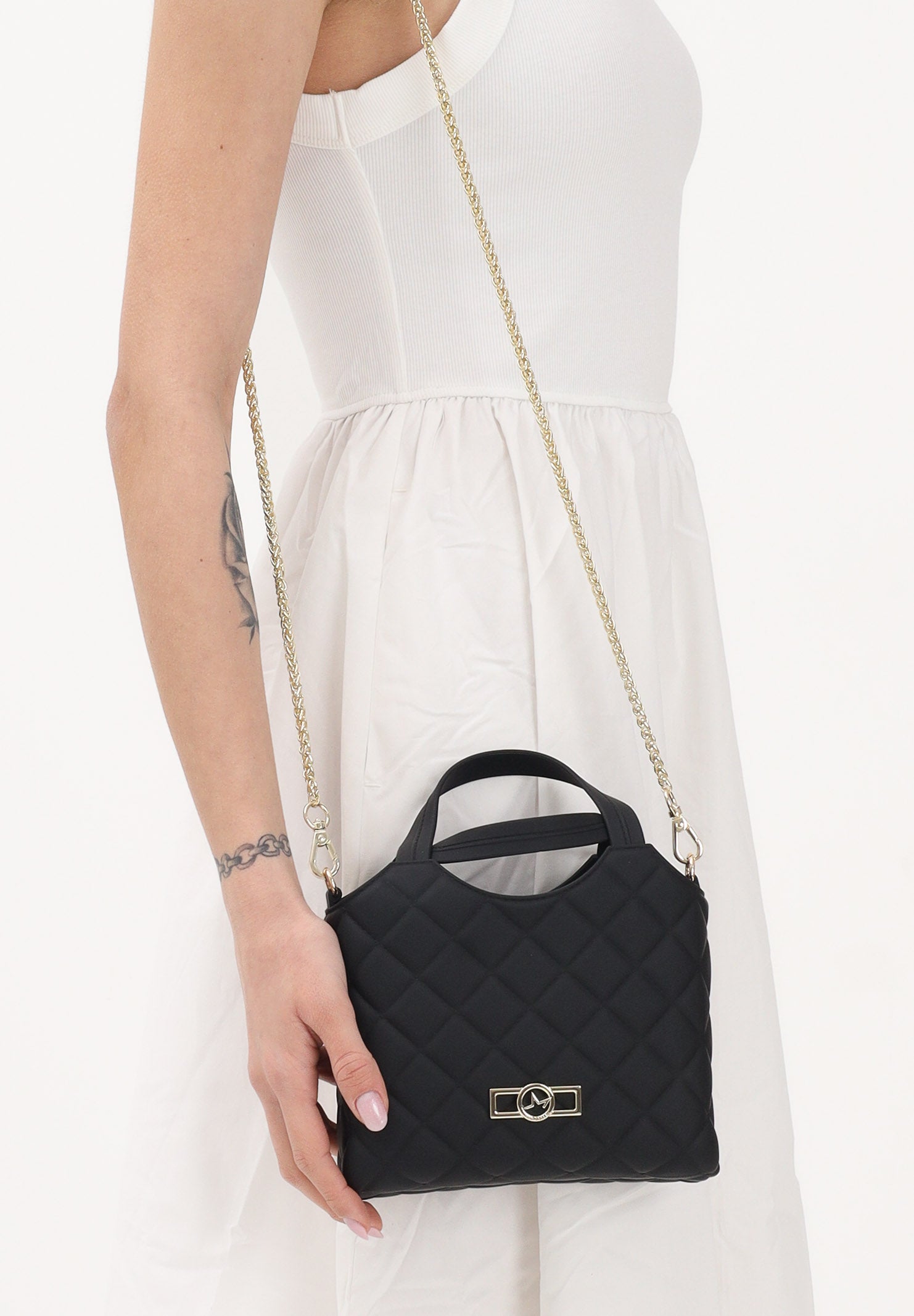 MARC ELLIS Borsa a mano Flat Teen nera da donna FLAT-TEEN BLLIGO MARC ELLIS 