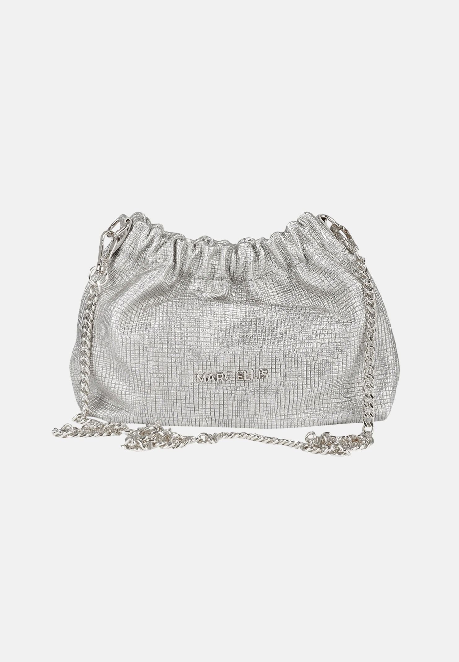 MARC ELLIS Borsa a tracolla Helena Suede argento da donna HELENA-SUEDE-RF SI MARC ELLIS 