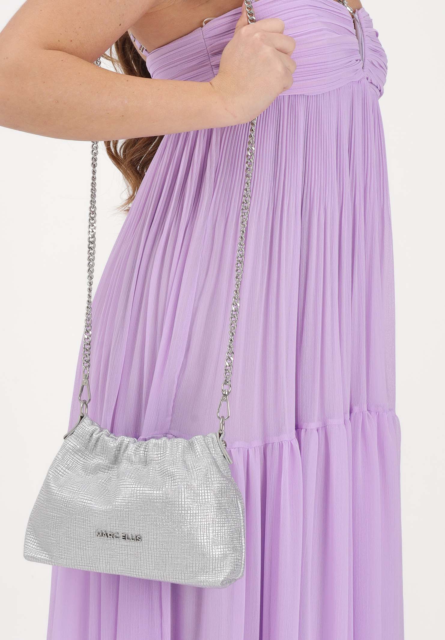 MARC ELLIS Borsa a tracolla Helena Suede argento da donna HELENA-SUEDE-RF SI MARC ELLIS 