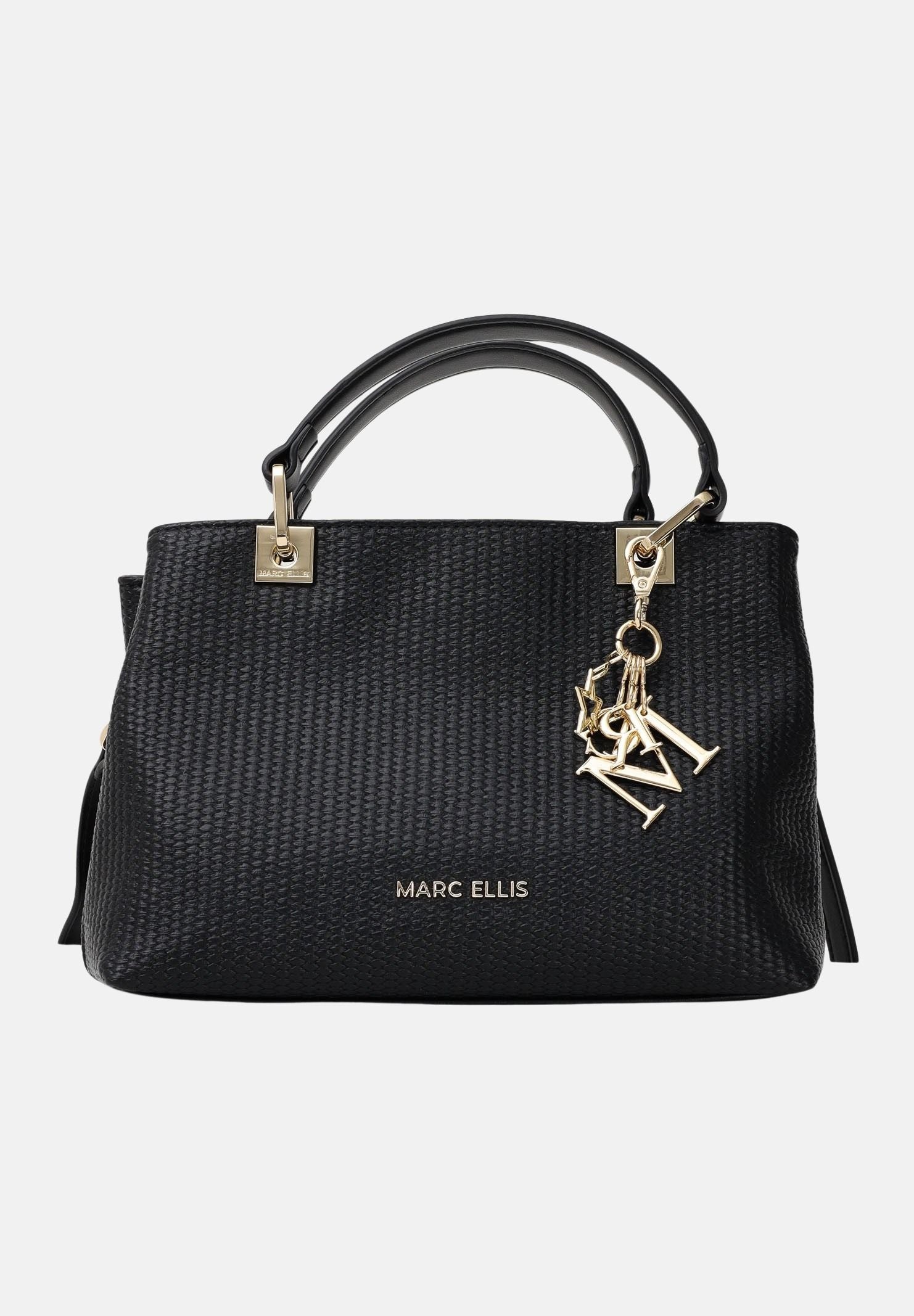 MARC ELLIS Borsa a mano Krissy M Straw nera da donna KRISSY-M-STRAW BL MARC ELLIS 