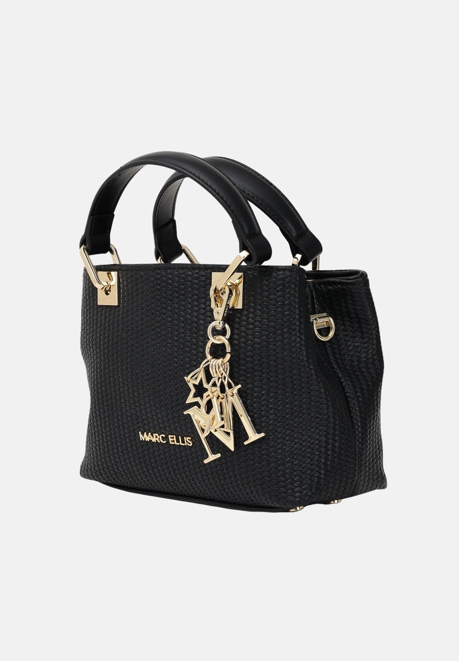 MARC ELLIS Borsa a mano Krissy S Straw nera da donna KRISSY-S-STRAW BL MARC ELLIS 