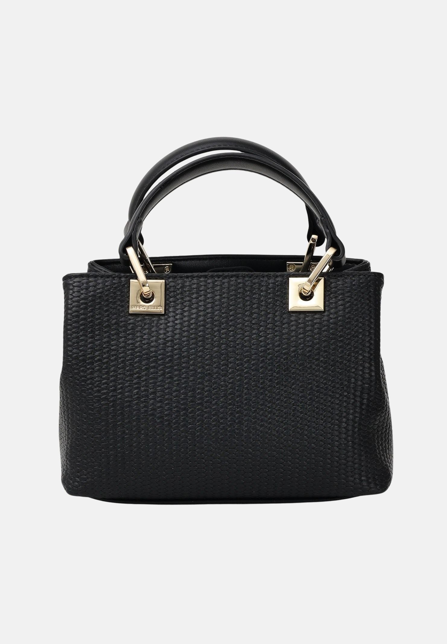 MARC ELLIS Borsa a mano Krissy S Straw nera da donna KRISSY-S-STRAW BL MARC ELLIS 