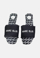 MARC ELLIS Ciabatte nere da donna con logo ME261C100 BX1 MARC ELLIS 