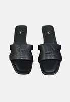 MARC ELLIS Ciabatte flat nere da donna con logo ME261C150 BX1 MARC ELLIS 