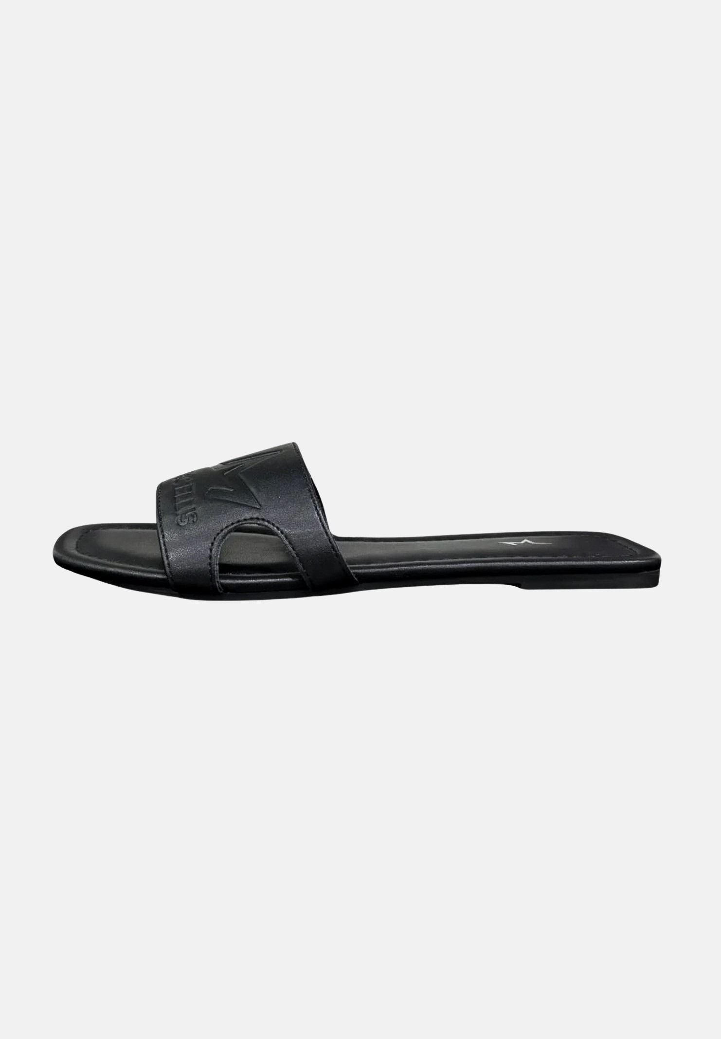 MARC ELLIS Ciabatte flat nere da donna con logo ME261C150 BX1 MARC ELLIS 