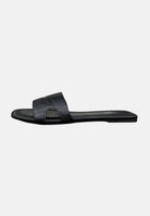 MARC ELLIS Ciabatte flat nere da donna con logo ME261C150 BX1 MARC ELLIS 
