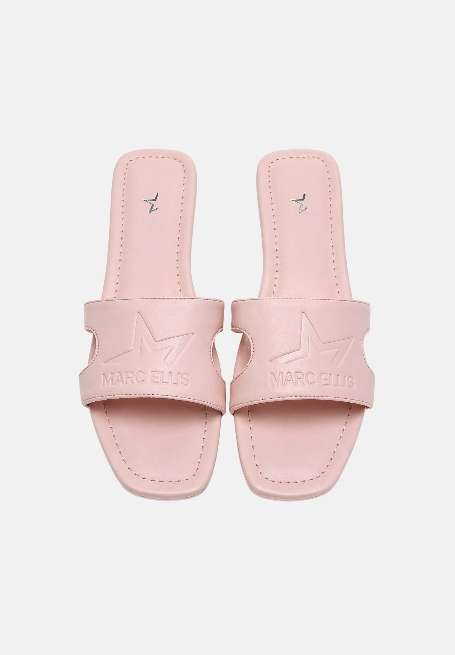 MARC ELLIS Ciabatte flat rosa da donna con logo ME261C150 LP3 MARC ELLIS 