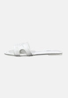 MARC ELLIS Ciabatte flat bianche da donna con logo ME261C150 WXX MARC ELLIS 