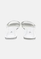 MARC ELLIS Ciabatte flat bianche da donna con logo ME261C150 WXX MARC ELLIS 