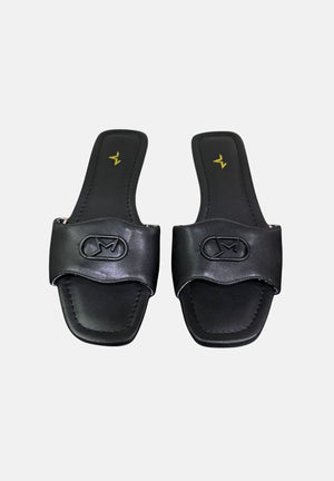 MARC ELLIS Ciabatte flat nere da donna ME261C200 BX1 MARC ELLIS 