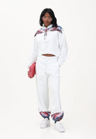 MARCELO BURLON COUNTY OF MILAN Pantalone sportivo bianco da donna con stampa sul fondo 26ECM30107 BICERO MARCELO BURLON COUNTY OF MILAN 