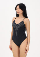 MARCELO BURLON COUNTY OF MILAN Costume intero nero da donna con strass COMAS2608020151 . MARCELO BURLON COUNTY OF MILAN 