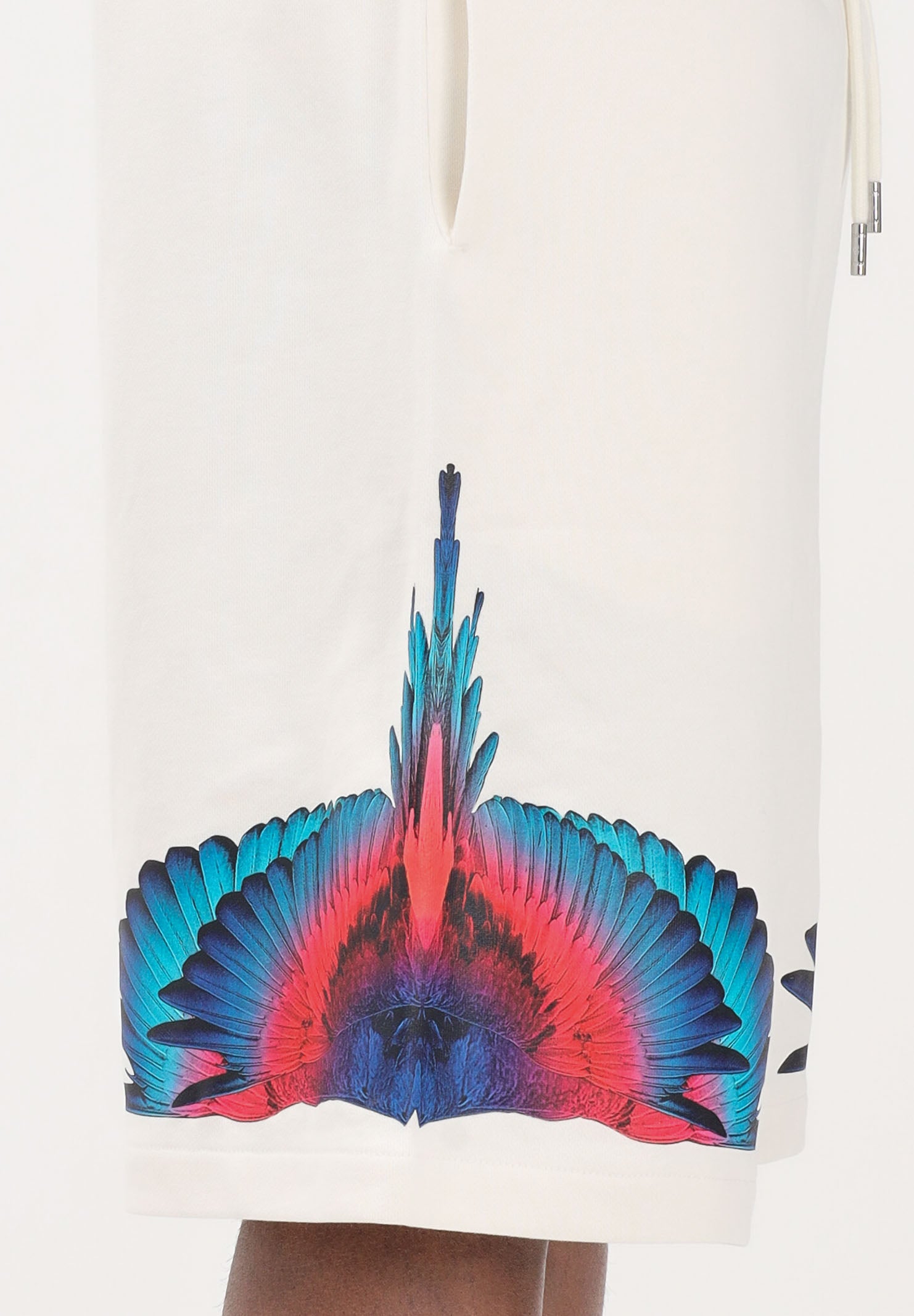 MARCELO BURLON COUNTY OF MILAN Shorts panna da uomo con stampa S6CMMABE027 412 MARCELO BURLON COUNTY OF MILAN 