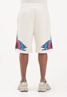 MARCELO BURLON COUNTY OF MILAN Shorts panna da uomo con stampa S6CMMABE027 412 MARCELO BURLON COUNTY OF MILAN 