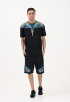 MARCELO BURLON COUNTY OF MILAN T-shirt a manica corta nera da uomo con stampa ali S6CMMATH022 110 MARCELO BURLON COUNTY OF MILAN 