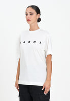 MARNI T-shirt a manica corta bianca per donna, ragazzi e bambini con logo istituzionale M002MVM00RF 0M114 MARNI 