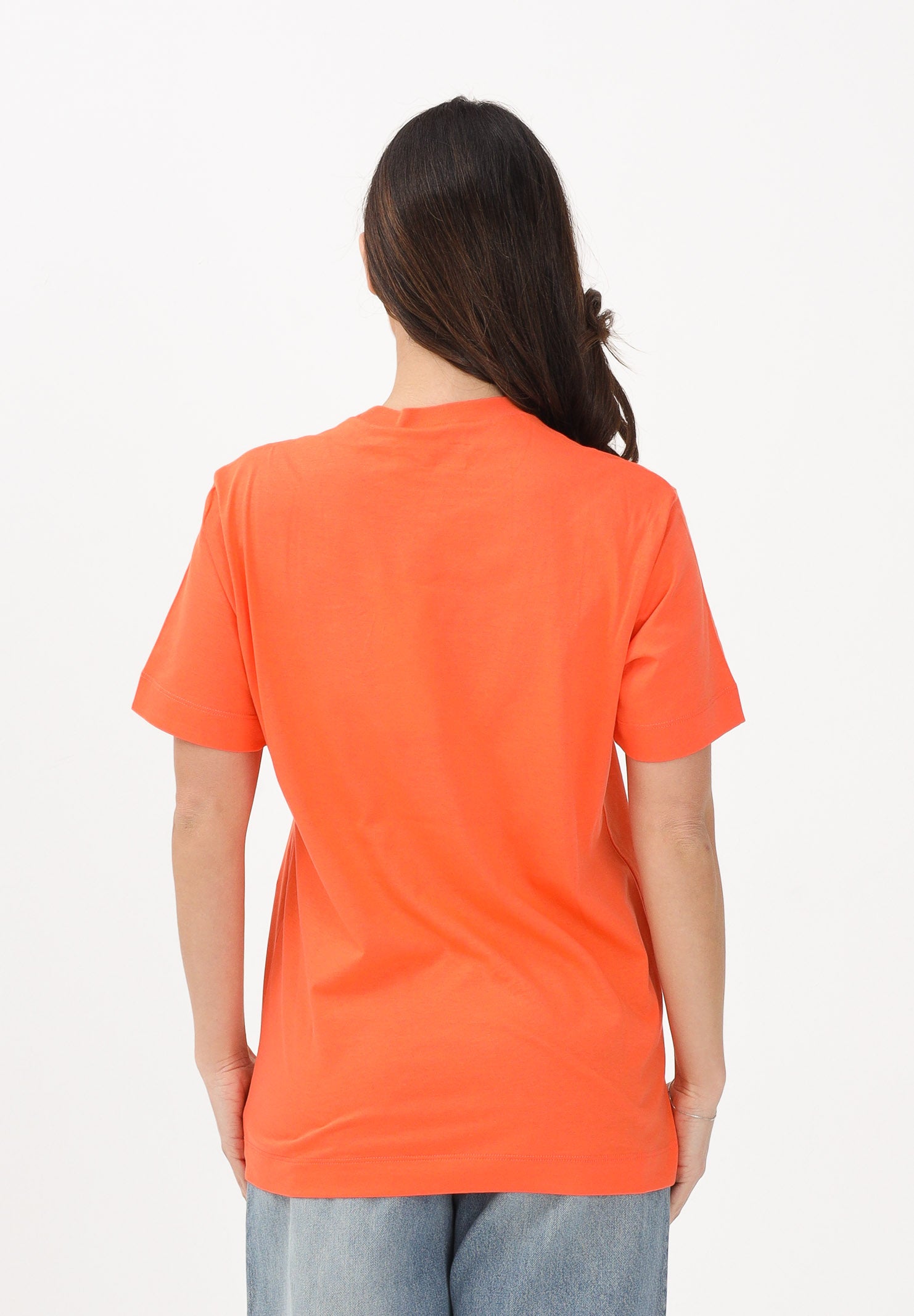 MARNI T-shirt a manica corta arancione per donna, bambino e bambina con logo M002MVM00RF 0M436 MARNI 