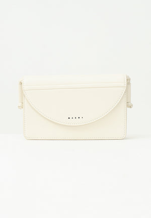 MARNI Borsa a tracolla panna da donna con logo M01256M00TK 0M221 MARNI 