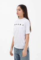 MARNI T-shirt a manica corta bianca per donna, ragazzi e bambini con logo M01601M00RF 0M100 MARNI 