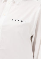 MARNI Camicia a manica lunga bianca per donna, ragazzi e bambini con logo M01628M00UW 0M114 MARNI 