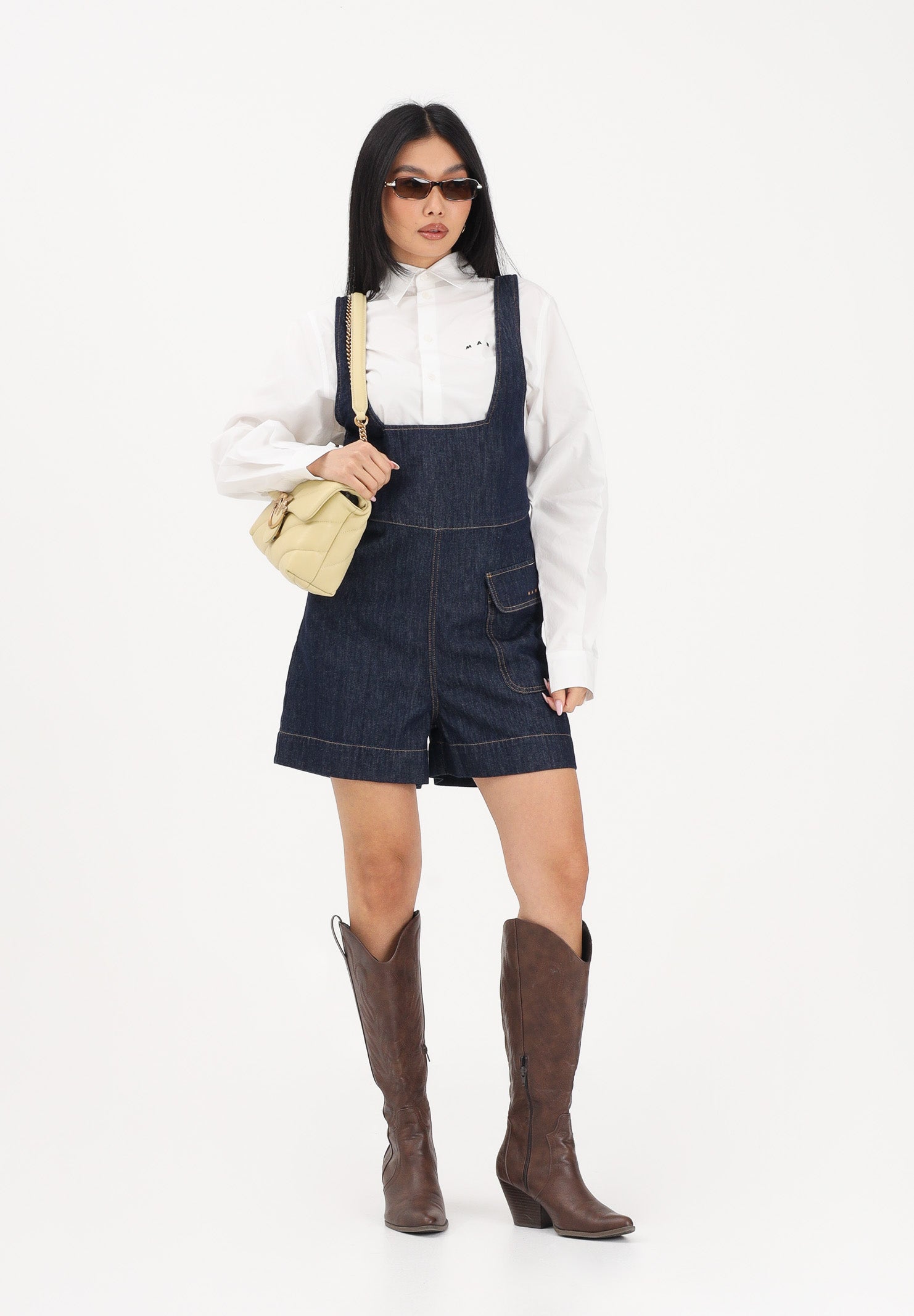 MARNI Salopette in denim blu per donna, ragazze e bambine M01732M00WG 0M01 MARNI 