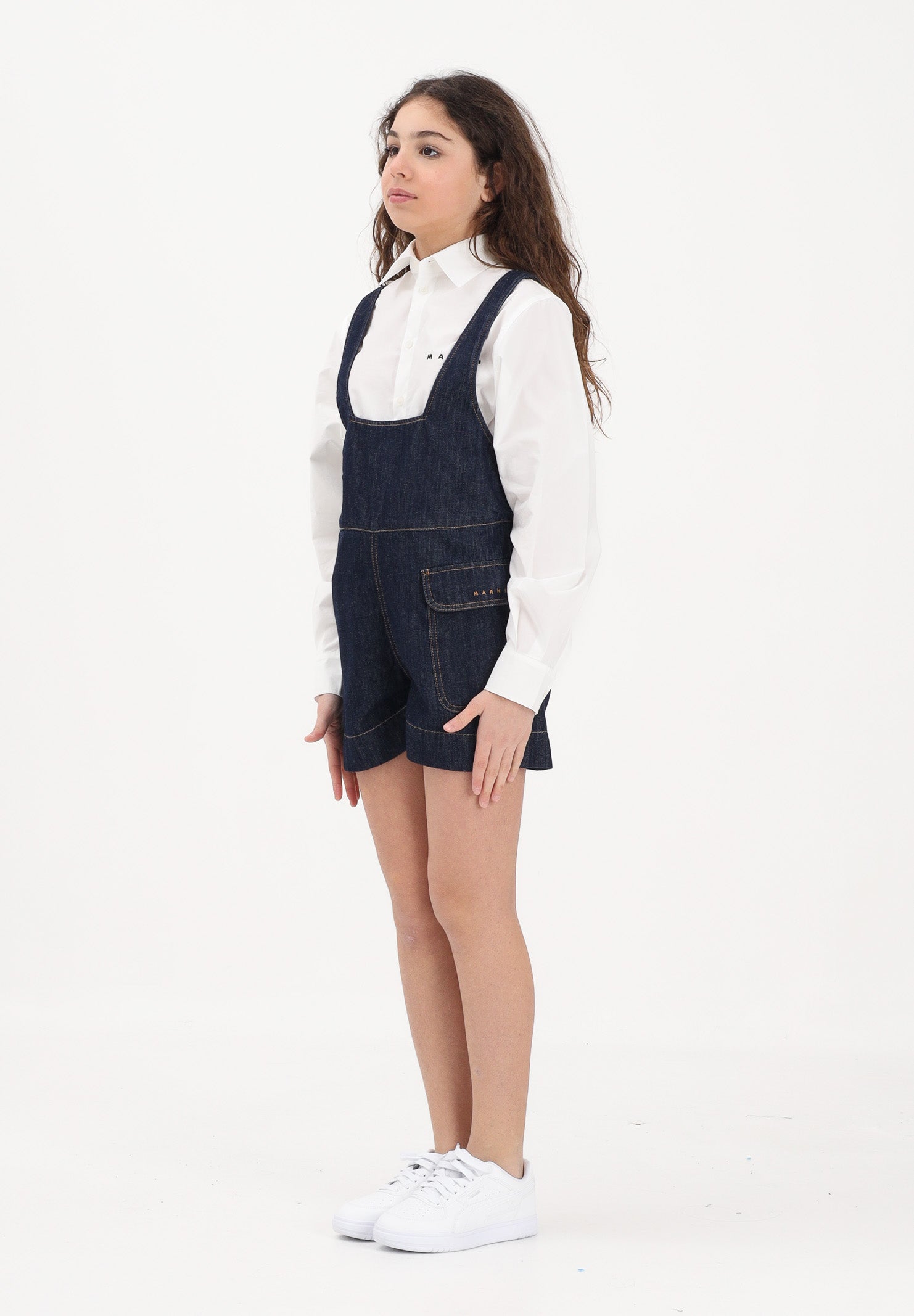 MARNI Salopette in denim blu per donna, ragazze e bambine M01732M00WG 0M01 MARNI 