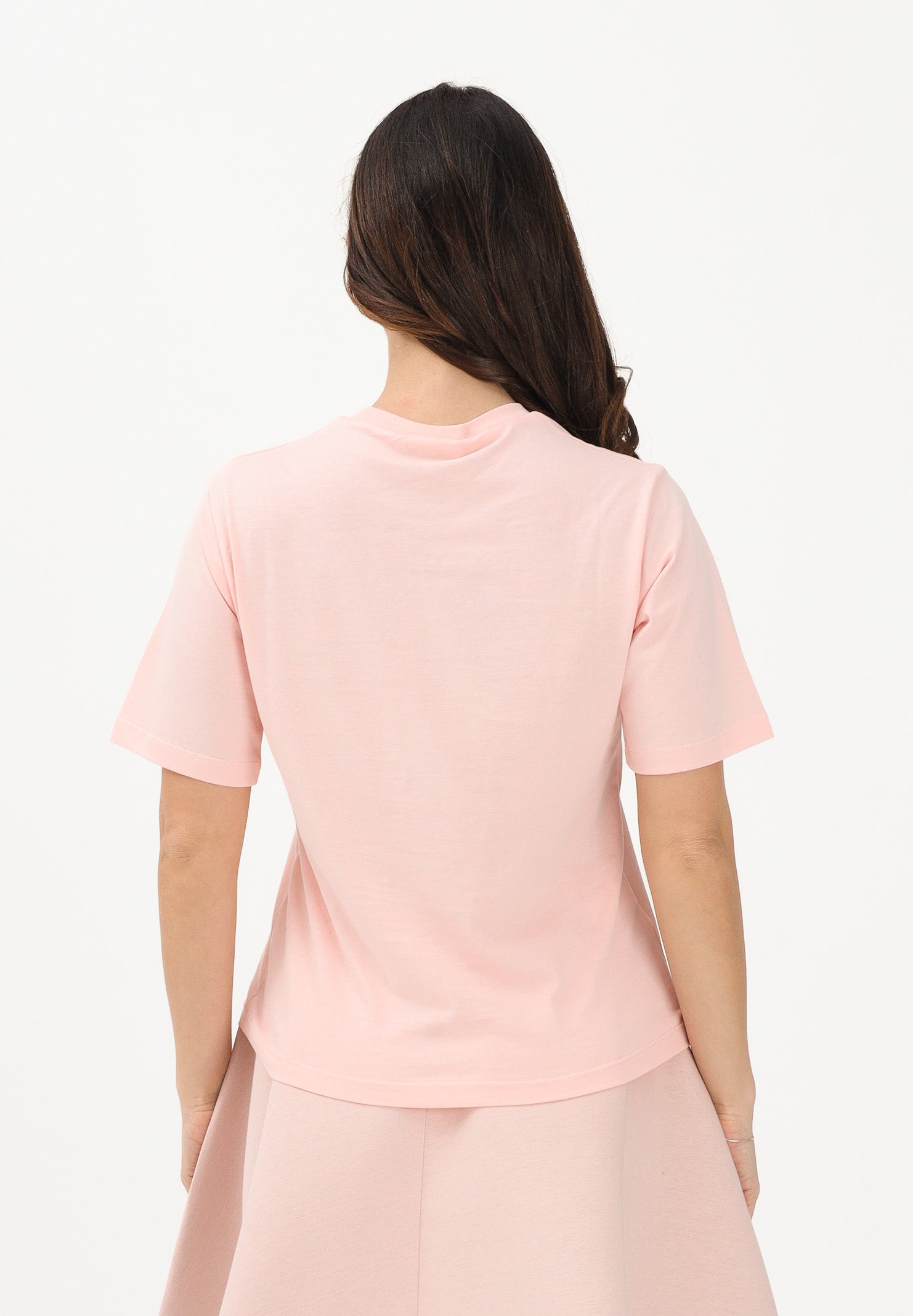 MARNI T-shirt a manica corta rosa per donna, ragazze e bambine con logo M01733M00RF 0M351 MARNI 
