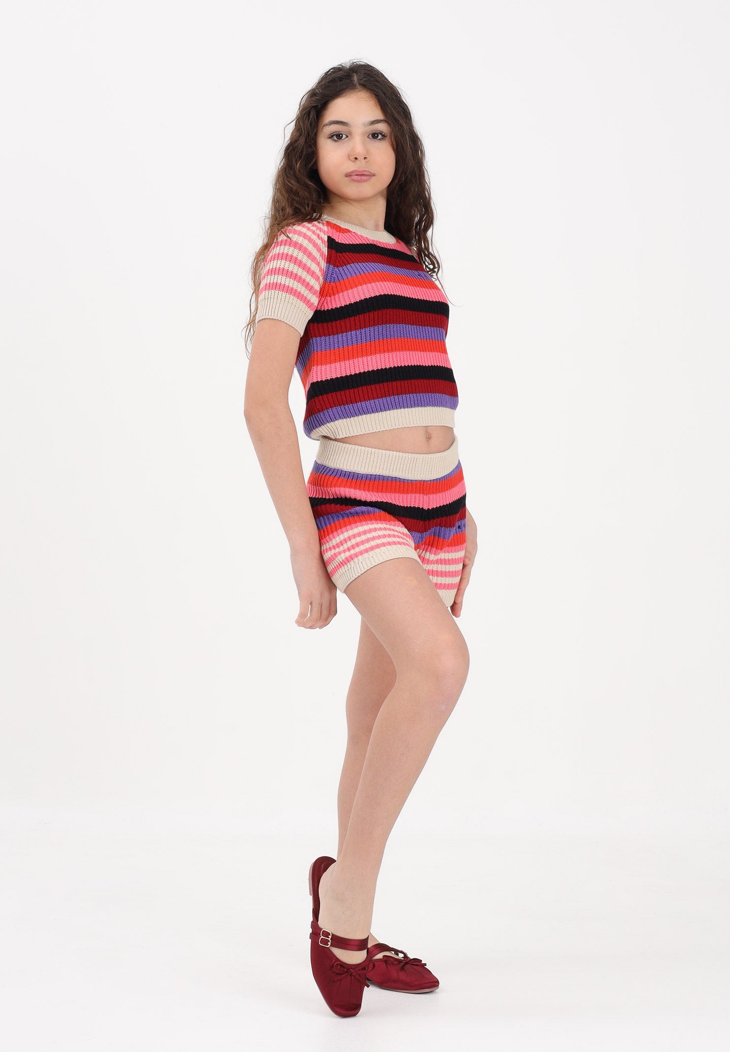 MARNI Shorts multicolore per donna, ragazze e bambine con logo M01751M00X1 0MC77 MARNI 