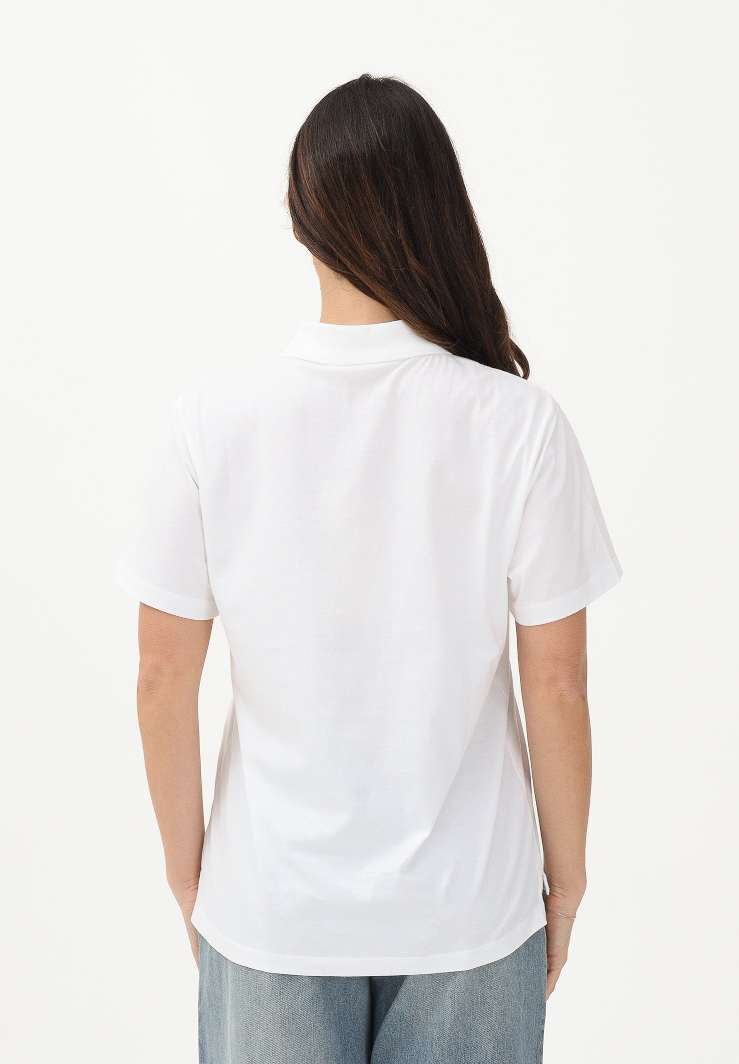 MARNI Polo a manica corta bianca per donna, ragazzi e bambini con logo Marni M01770M00RF 0M100 MARNI 