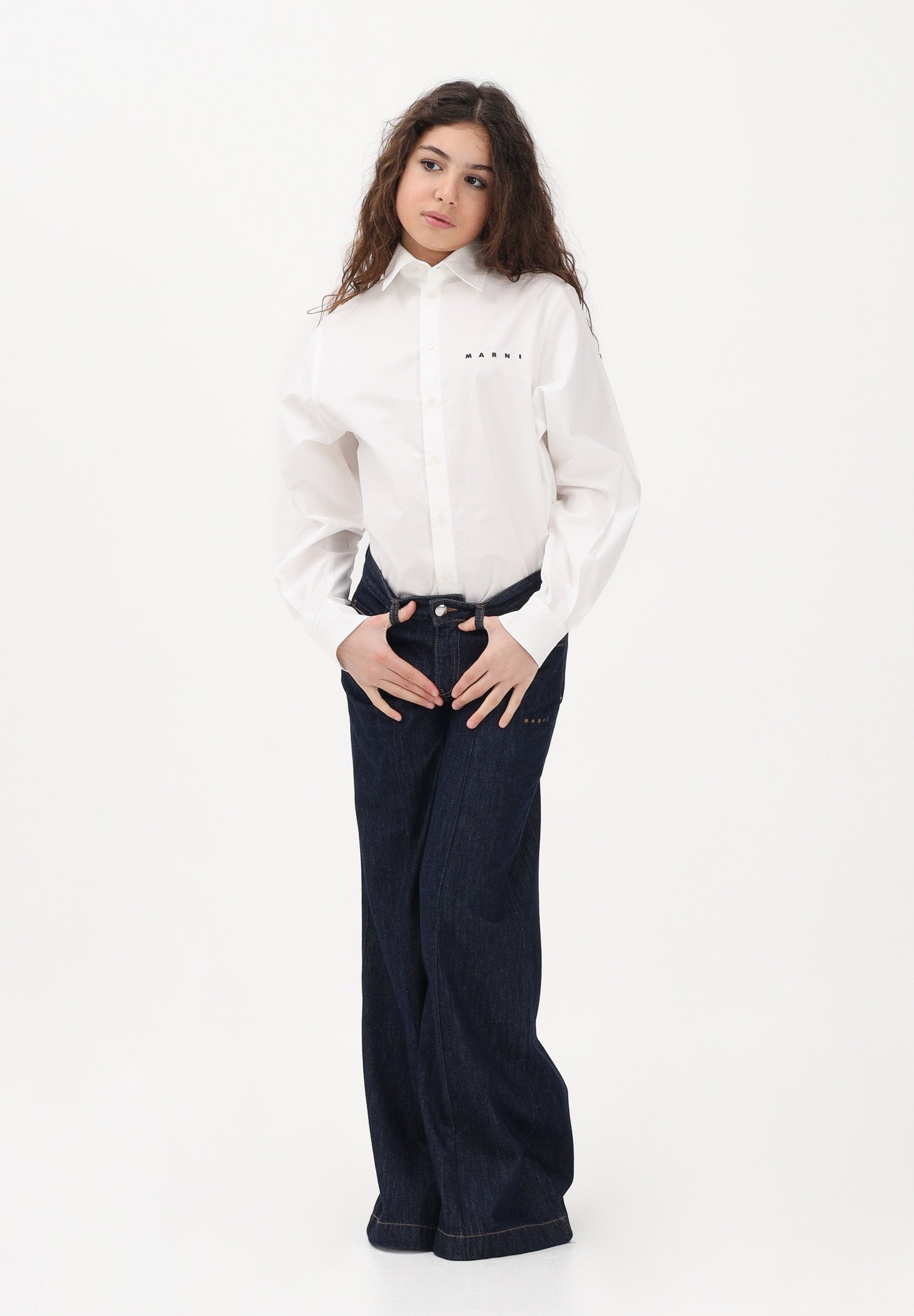 MARNI Jeans in denim blu per donna, ragazze e bambine M01808M00WG 0M01 MARNI 