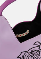 MARNI Borsa a mano Diamond lilla e viola da donna con motivo floreale ricamato M01837M00TK 0M612 MARNI 