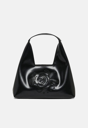 MARNI Borsa a mano Diamond nera da donna con motivo floreale ricamato M01837M00TK 0M900 MARNI 