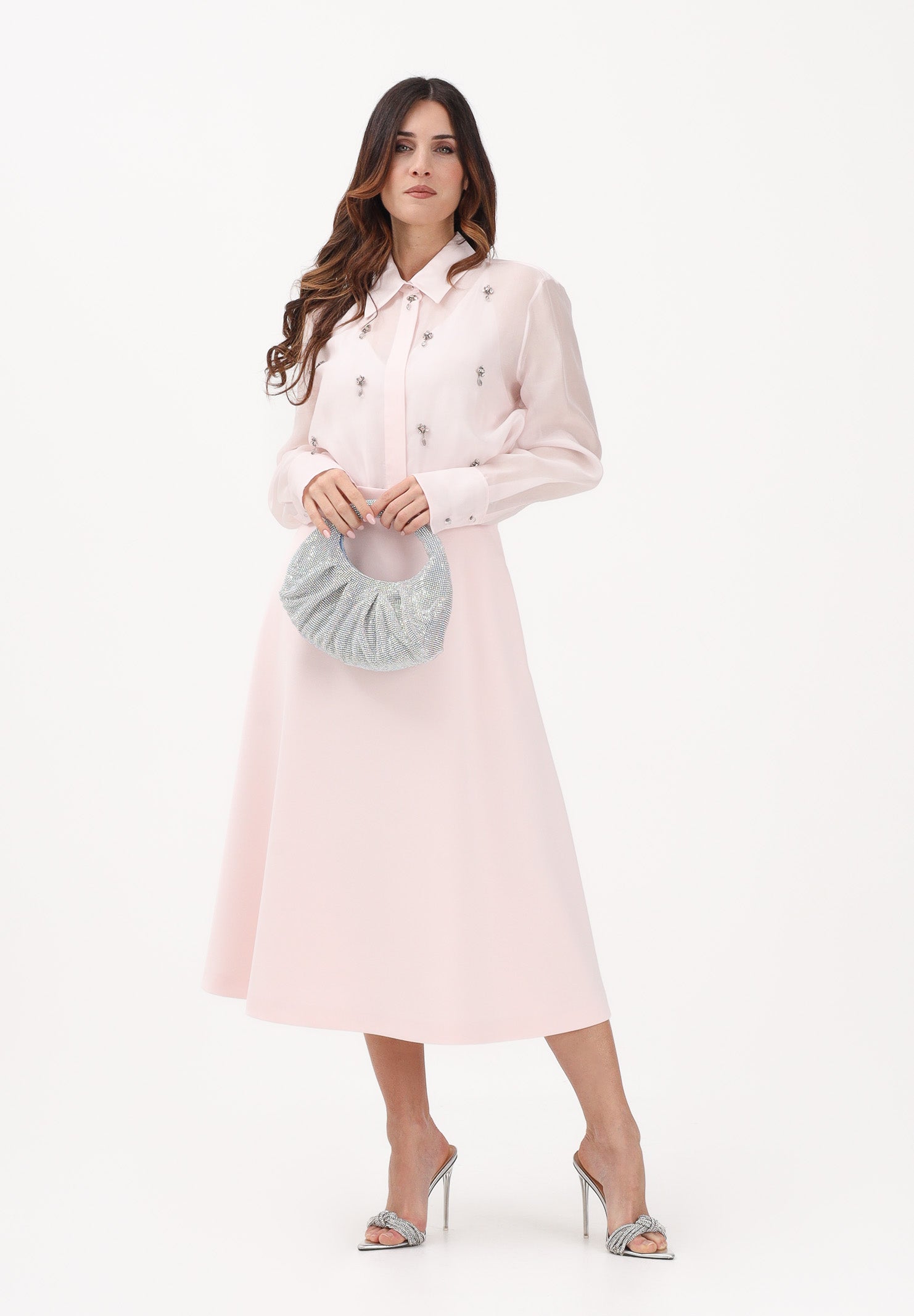 MAX MARA Gonna midi Girante rosa da donna 2616101013600 010 MAX MARA 