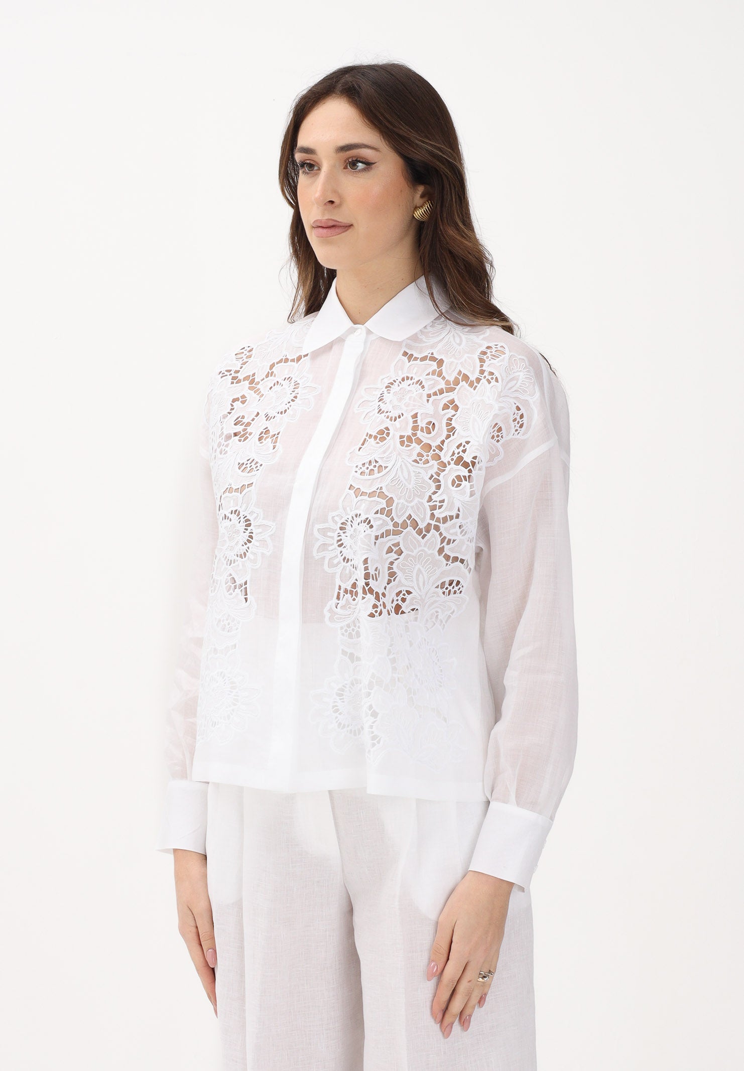 MAX MARA Camicia a manica lunga MSTCALI bianca da donna 2616111012600 031 MAX MARA 