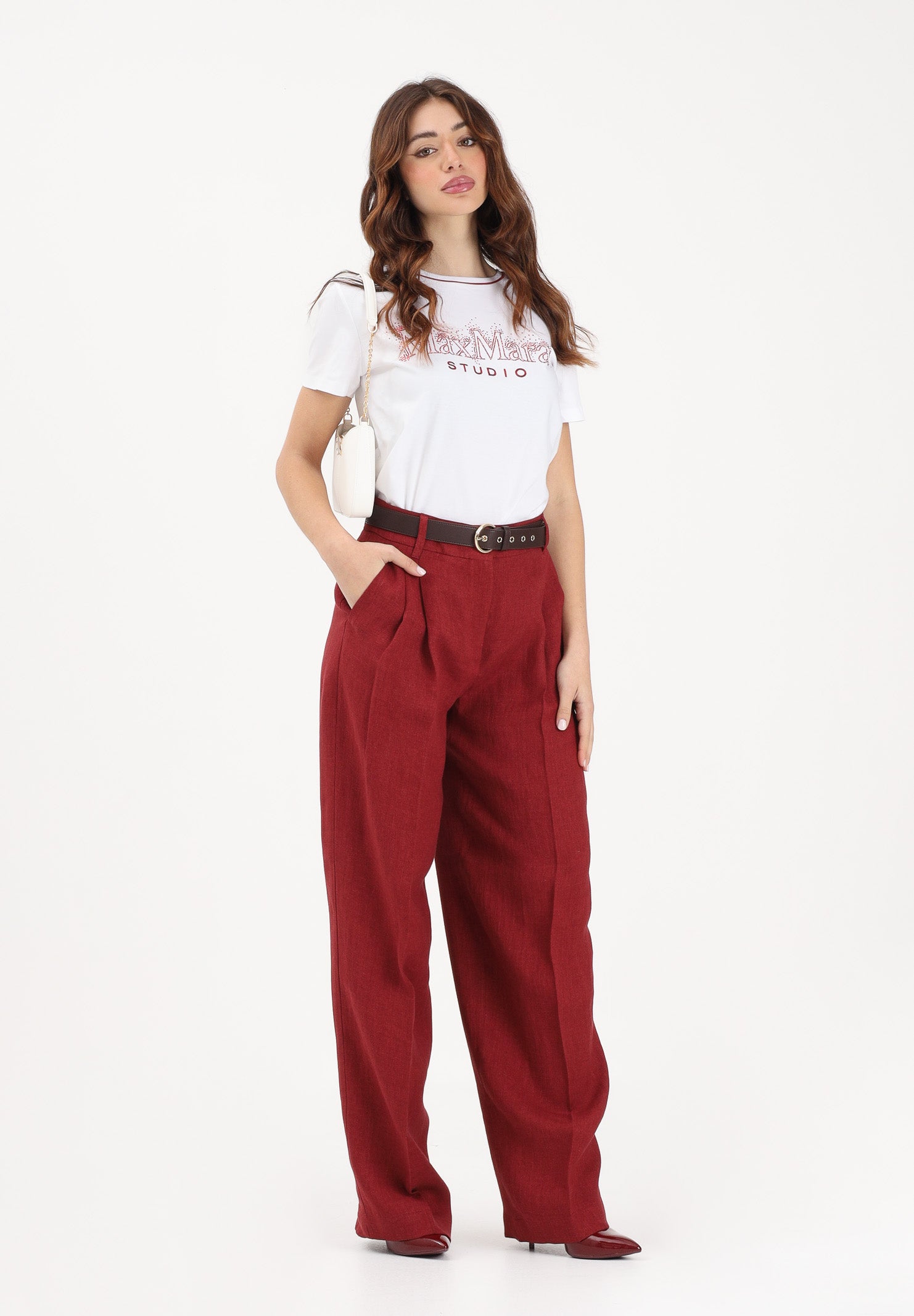 MAX MARA Pantalone MSTSUMERO rosso da donna 2616131032600 035 MAX MARA 