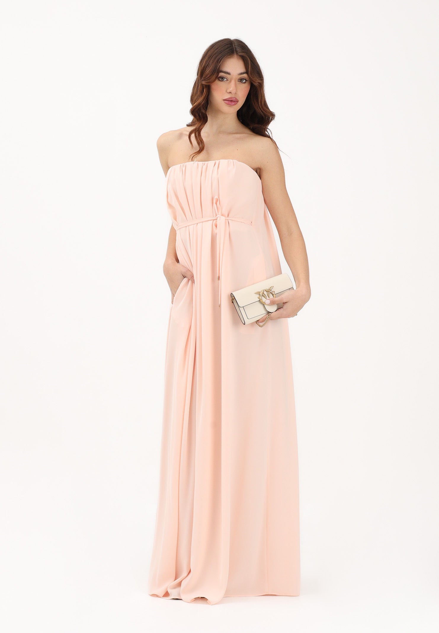 MAX MARA Abito lungo rosa cipria da donna 2616221014600 015 MAX MARA 