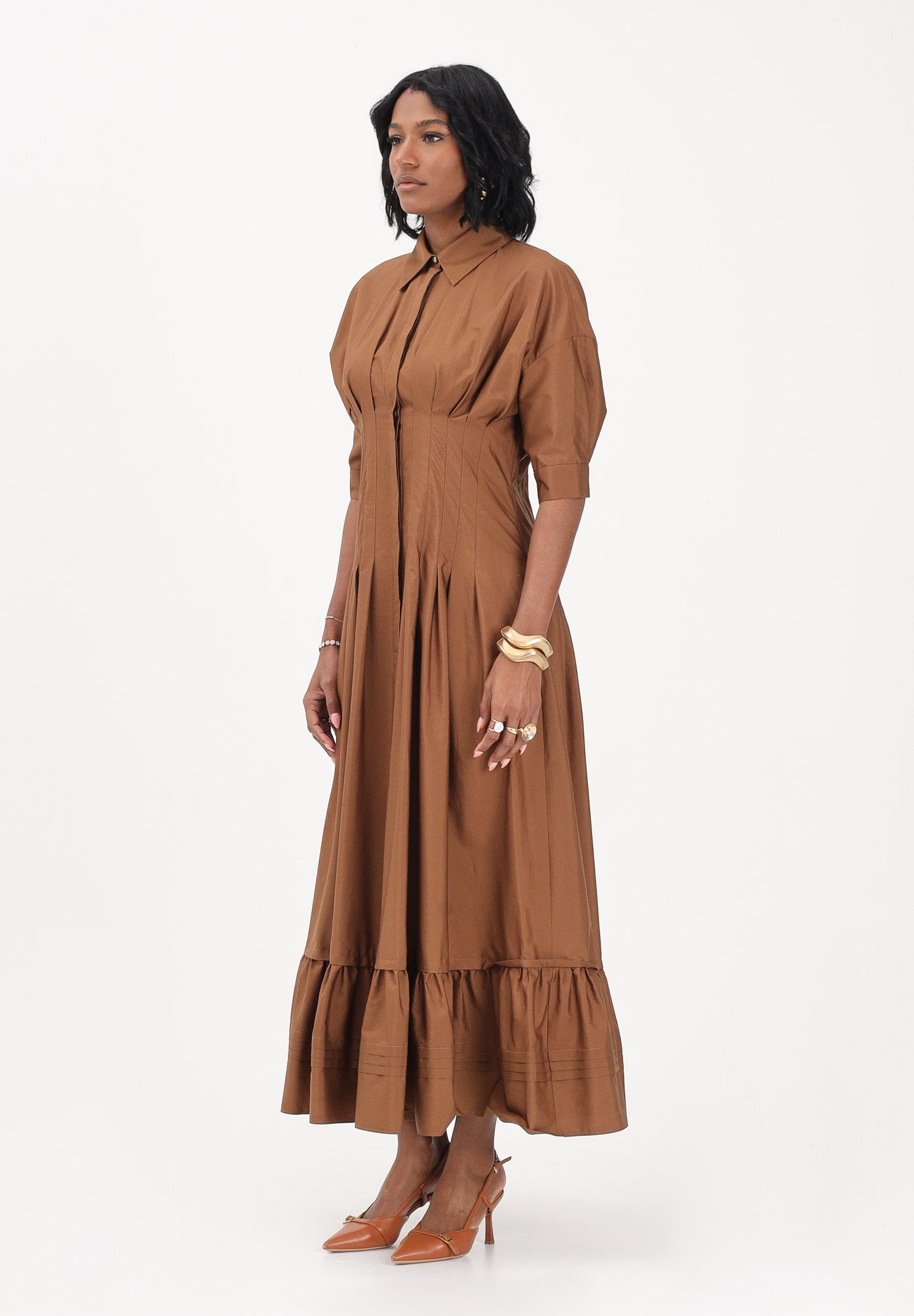 MAX MARA Abito midi CERA cammello da donna 2616221032600 070 MAX MARA 