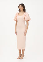 MAX MARA Abito midi rosa da donna in cloqué jacquard 2616221034600 001 MAX MARA 